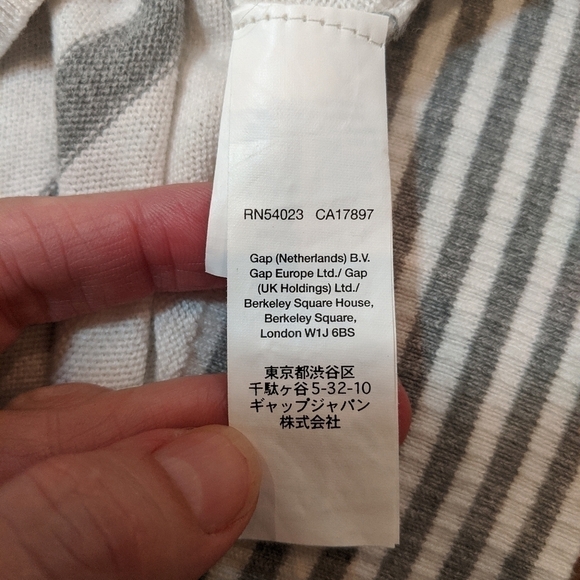 Gap Women's 3/4 Sleeve Striped Sweater Size XS - Picture 6 of 7